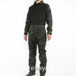 Tactical Military Combat Uniform Set Mens Camouflage Army Pants Shirt Training