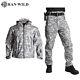Tactical Military Suit Windproof Soft Shell Uniform Jacket Pants Casual Suit
