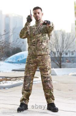 Tactical Suit Uniform Airsoft Mens Coat Pants Set Training Hiking Paintball Camo