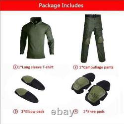 Tactical Uniform Clothes Training Suit Camouflage Hunting Shirts Pants Sets