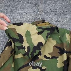 Tennier Industries Jacket Pants Set Men Small Green Camo Gore Tex Parka Cold/Wet