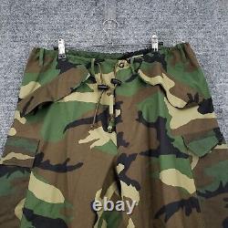 Tennier Industries Jacket Pants Set Men Small Green Camo Gore Tex Parka Cold/Wet