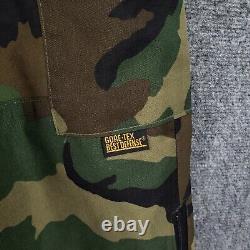 Tennier Industries Jacket Pants Set Men Small Green Camo Gore Tex Parka Cold/Wet