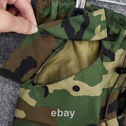 Tennier Industries Jacket Pants Set Men Small Green Camo Gore Tex Parka Cold/Wet