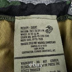 Tennier Industries Jacket Pants Set Men Small Green Camo Gore Tex Parka Cold/Wet