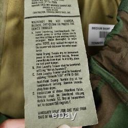 Tennier Industries Jacket Pants Set Men Small Green Camo Gore Tex Parka Cold/Wet