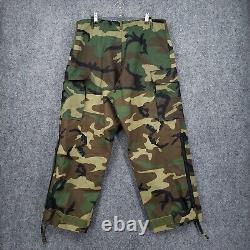 Tennier Industries Jacket Pants Set Men Small Green Camo Gore Tex Parka Cold/Wet