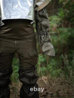 Thermal imaging camouflage suit, anti-heat cloak, poncho, olive, anti-drone