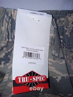 Tru-Spec USAF Digital Camouflage Cargo Utility X SMALL -Reg PantsShirtCap Set