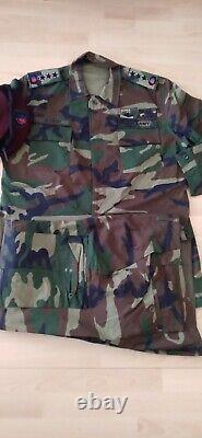 Turkish Army Gendermarie rare vintage col. Camouflage uniform set XL camo bdu