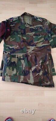 Turkish Army Gendermarie rare vintage col. Camouflage uniform set XL camo bdu