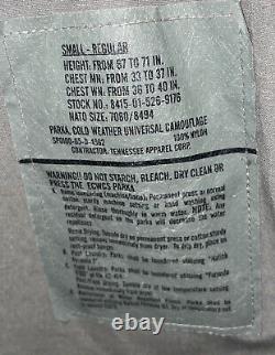 USArmy GORETEX Parka Cold Weather Camouflage Set Includes Jacket (S) & Pants (M)