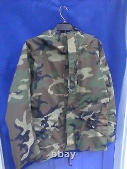 USGI Woodland Camouflage Gortex Parka Jacket SET Medium Regular Trousers Ruff