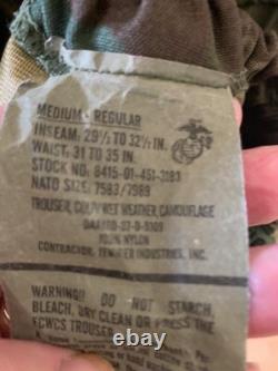 USMC BDU Jacket and Pants, GREAT Cond Size-REGULAR, see size tag photos