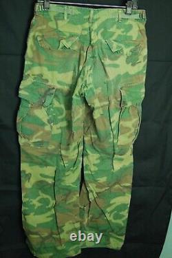 USMC ERDL Camouflage Uniform Set Coat/Pants Green Dominant Straight Pocket SR