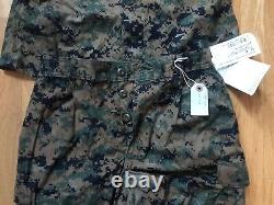 USMC MARPAT Digital Camouflage Uniform Set Small-Long Top, Medium Regular Bottom