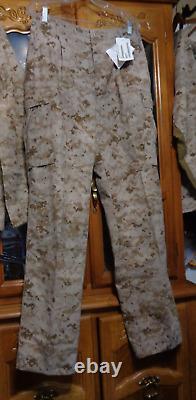 USMC MARPAT Uniform DESERT SET Combat Shirt Pant MEDIUM LONG NEW WITH TAG ML