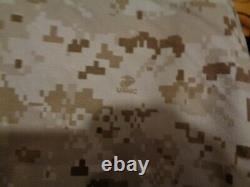 USMC MARPAT Uniform DESERT SET Combat Shirt Pant MEDIUM LONG NEW WITH TAG ML