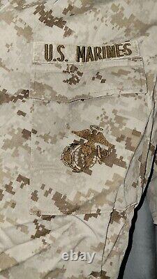 USMC Marine Corps Dress Shirt Uniform Jacket Camo Set Lot Collectors 39R