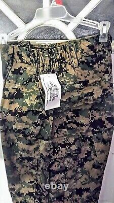 USMC Marpat Woodland Blouse & Trouser set Size Medium Regular NEW