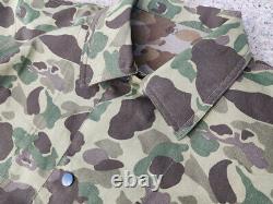 USMC P42 WW2 HBT Frogskin Camouflage Reversible Jacket TROUSERS SET SIZE L