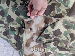 USMC P42 WW2 HBT Frogskin Camouflage Reversible Jacket TROUSERS SET SIZE L
