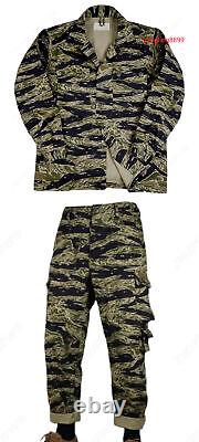 USMC Tactica Training Uniform Suit Tropical Jungle Tiger Stripe Jacket Pants Set