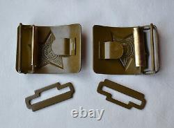 USSR Army Buckle Set 2x Soviet military uniform camouflage Russian soldier belt