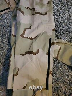 US Army Set Desert DCU Camouflage Gore Tex Parka/Pants LARGE REGULAR