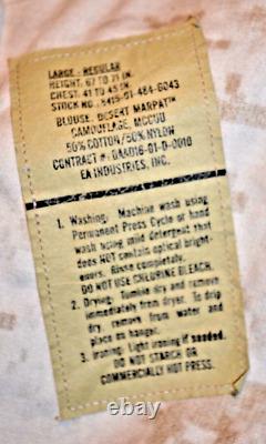 US Marine Corp MARPAT Desert Camo Blouse Large Reg & Trousers Med Reg (2 Sets)