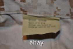 US Marine Corp MARPAT Desert Camo Blouse Large Reg & Trousers Med Reg (2 Sets)