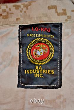 US Marine Corp MARPAT Desert Camo Blouse Large Reg & Trousers Med Reg (2 Sets)