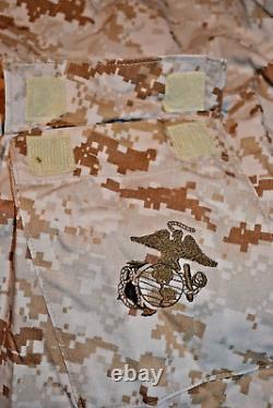 US Marine Corp MARPAT Desert Camo Blouse Large Reg & Trousers Med Reg (2 Sets)