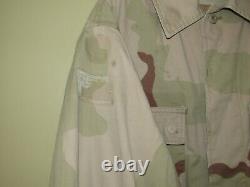 US Military Desert Camouflage Jacket Shirt & Pants Outfit Set Large Regular