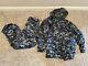 Us Navy Hood Jacket Trousers Set Usn Digital Camo Work Parka Mens Small Regular