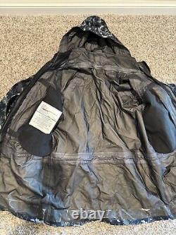 US Navy Hood Jacket Trousers Set USN Digital Camo Work Parka Mens Small Regular