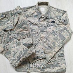 U. S. A. F Abu Jacket Pants Camouflage Top And Bottom Set 36R