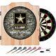 U. S. Army Digital Camo Dart Cabinet Set With Sisal Board And Steel Tip Darts