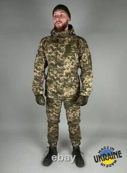 Ukrainian tactical suit Gorka insulated with fleece camouflage UA MM-14 Pixel