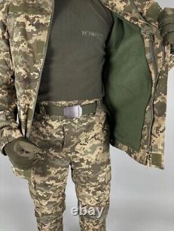 Ukrainian tactical suit Gorka insulated with fleece camouflage UA MM-14 Pixel