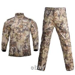 Uniform Camouflage Tactical Suits Men Forces Suit Combat Shirt Pant Set
