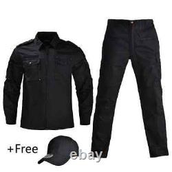 Uniform Men Camouflage Shirt Uniforme Suit Clothing Men Working Clothes With Cap