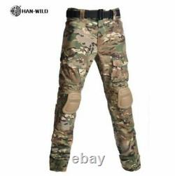 Uniforme Militar Pantalones Cargo Coderas/Rodilleras Camisas De Combate Ropa