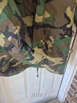 Unused OLD STOCK BDU Goretex Parka / Pants Set Cold Wet Weather Camo Large Long