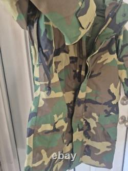 Unused OLD STOCK BDU Goretex Parka / Pants Set Cold Wet Weather Camo Large Long