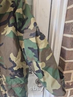 Unused OLD STOCK BDU Goretex Parka / Pants Set Cold Wet Weather Camo Large Long