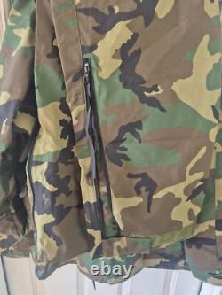 Unused OLD STOCK BDU Goretex Parka / Pants Set Cold Wet Weather Camo Large Long