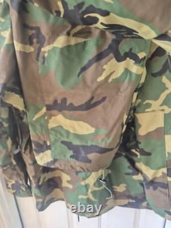 Unused OLD STOCK BDU Goretex Parka / Pants Set Cold Wet Weather Camo Large Long
