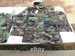 Us Army Usmc Woodland Bdu Camo Camouflage Shirt Trousers Pants Set Medium Nwt