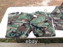 Us Army Usmc Woodland Bdu Camo Camouflage Shirt Trousers Pants Set Medium Nwt